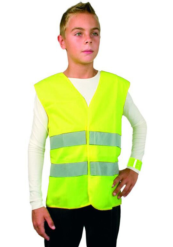 Dětská vesta CXS TEDDY Hi-Vis s reflexními pruhy - žlutá