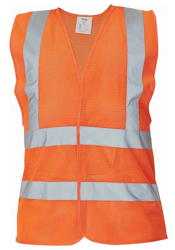 Reflexní vesta QUOLL Hi-Vis síťovaná - oranžová