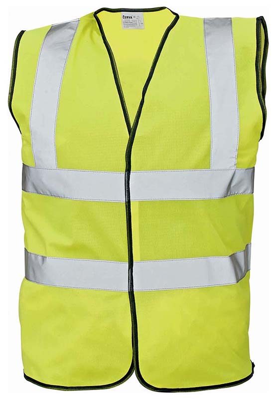 Reflexní vesta LYNX PLUS Hi-Vis s reflexními pruhy přes ramena - žlutá