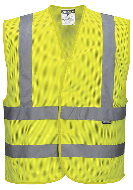 Reflexní vesta PORTWEST C370 Hi-Vis MESHAIR síťovaná - žlutá