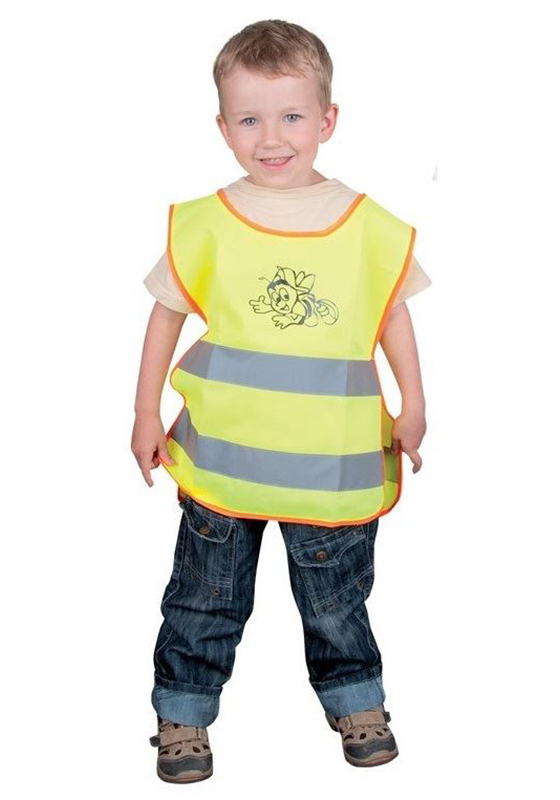 Dětská vesta - přehoz ALEX JUNIOR Hi-Vis s reflexními pruhy - žlutá