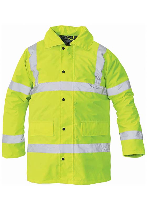 Reflexní bunda SEFTON 1 Hi-Vis nepromokavá zateplená - žlutá