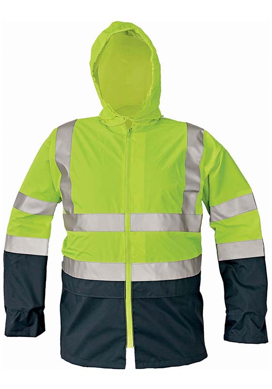 Bunda do deště EPPING Hi-Vis reflexní - žlutá/navy