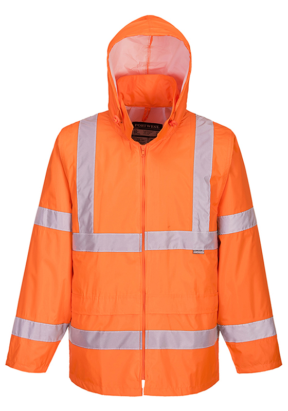 Bunda do deště PORTWEST H440 Hi-Vis reflexní - oranžová