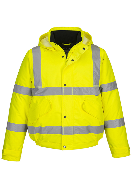 Reflexní bunda PORTWEST S463 Hi-Vis BOMBER do deště - žlutá