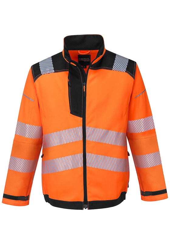 Reflexní bunda PORTWEST T500 HiVis PW3 - oranžová/černá