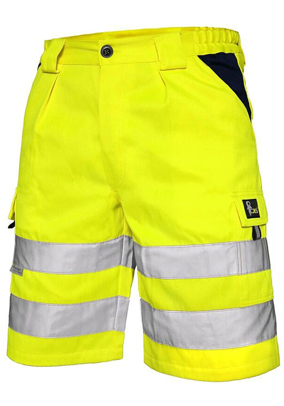 Reflexní krátké kalhoty CXS NORWICH Hi-Vis 280 - žlutá