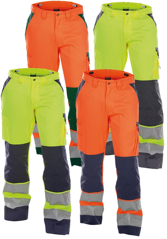 Reflexní kalhoty do pasu DASSY BUFFALO Hi-Vis - 245- upravená délka