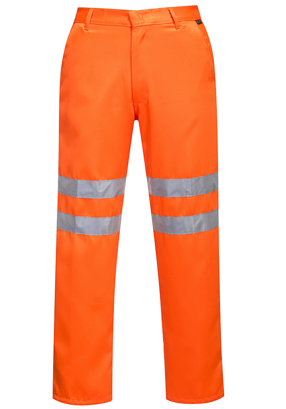 Reflexní kalhoty do pasu PORTWEST RT45 Hi-Vis RIS prodloužená délka - oranžová