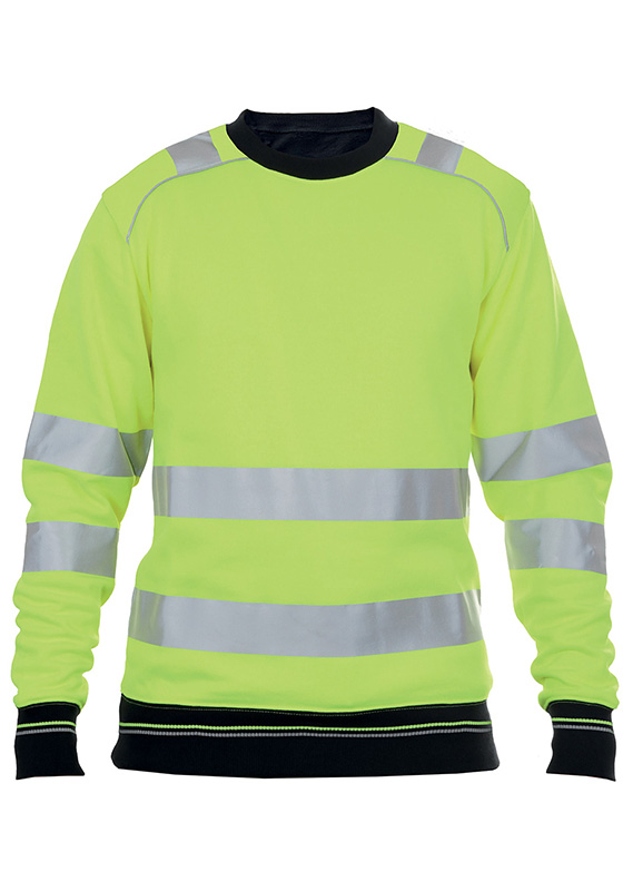 Reflexní mikina KNOXFIELD Hi-Vis s náplety 300 - žlutá