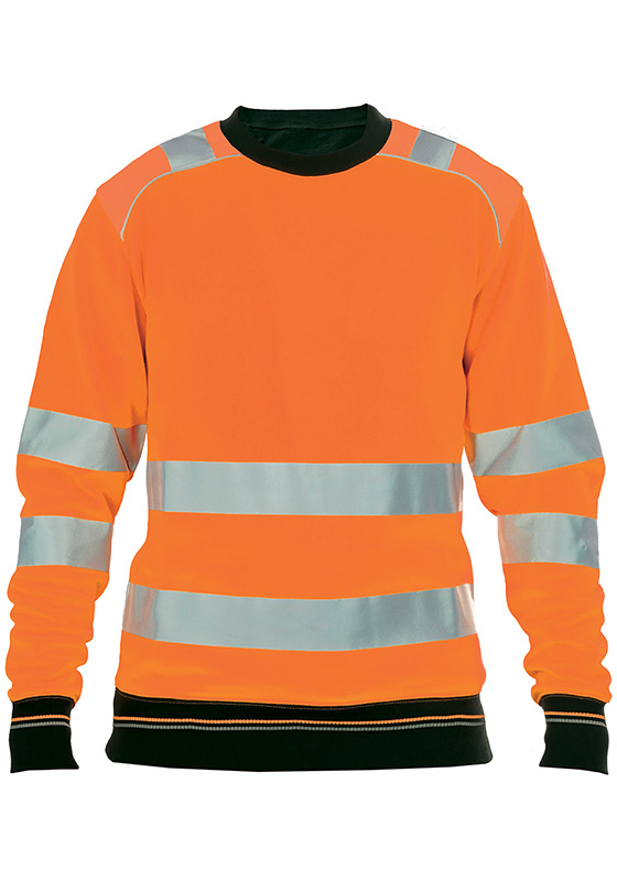 Reflexní mikina KNOXFIELD Hi-Vis s náplety 300 - oranžová