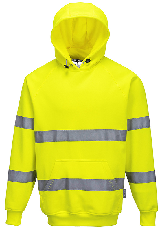 Reflexní mikina PORTWEST B304 Hi-Vis s kapucí 300 - žlutá