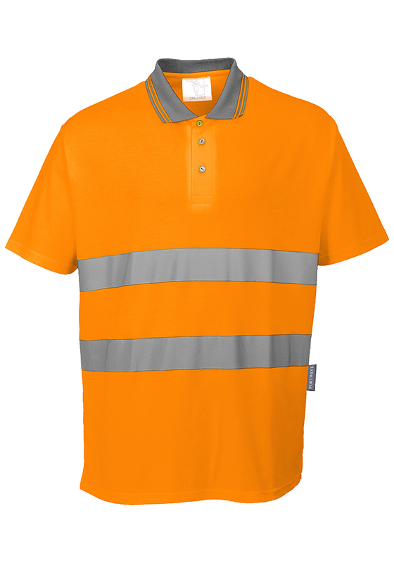 Reflexní polokošile PORTWEST S171 Hi-Vis COTTON COMFORT 175 - oranžová