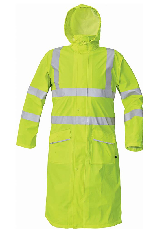 Reflexní nepromokavý plášť SIRET Hi-Vis - žlutá