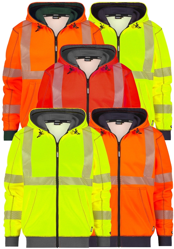 Reflexní mikina s kapucí DASSY EVANS Hi-Vis - 280