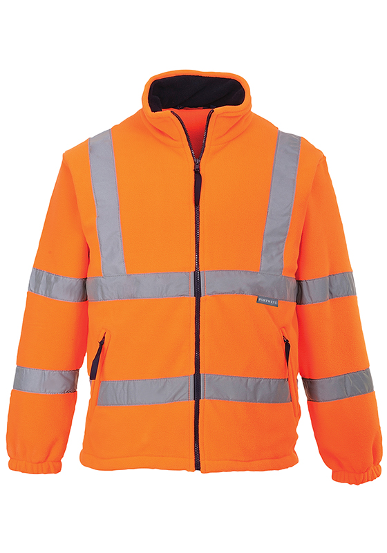 Reflexní bunda fleece PORTWEST F300 Hi-Vis s podšívkou 300 - oranžová