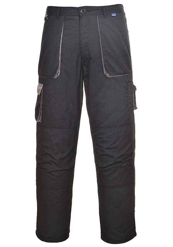 Zateplené montérkové kalhoty do pasu PORTWEST TX16 TEXO 245 - černá