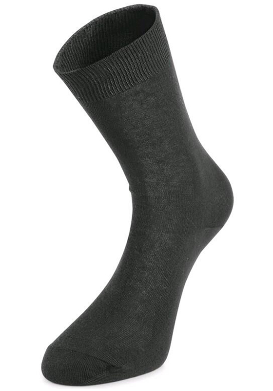 Bavlněné ponožky CXS CAVA hladké - černá