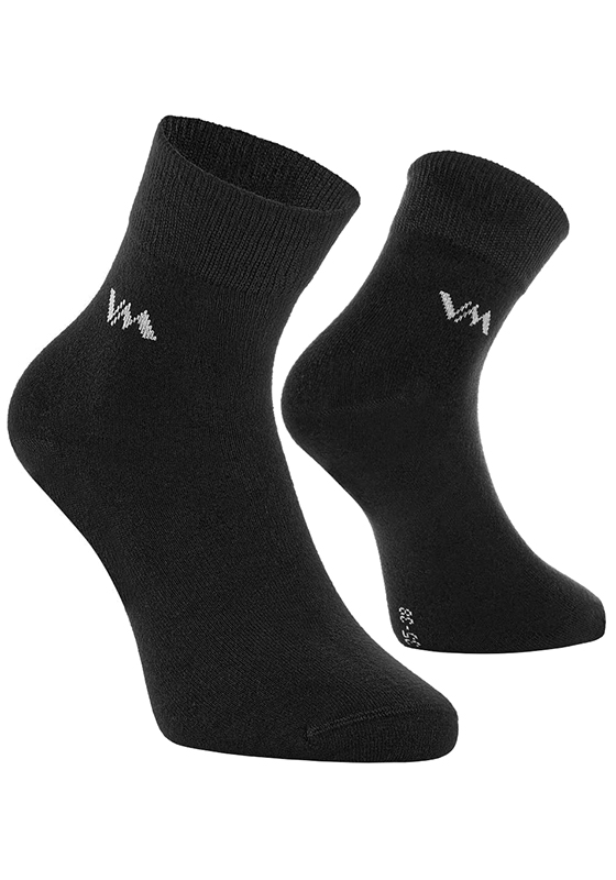 Bambusové funkční ponožky VM 8003 BAMBOO balení 3 PÁRY - černá