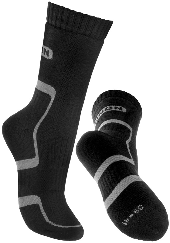 Pracovní a trekové funkční ponožky BENNON TREK - černá/šedá