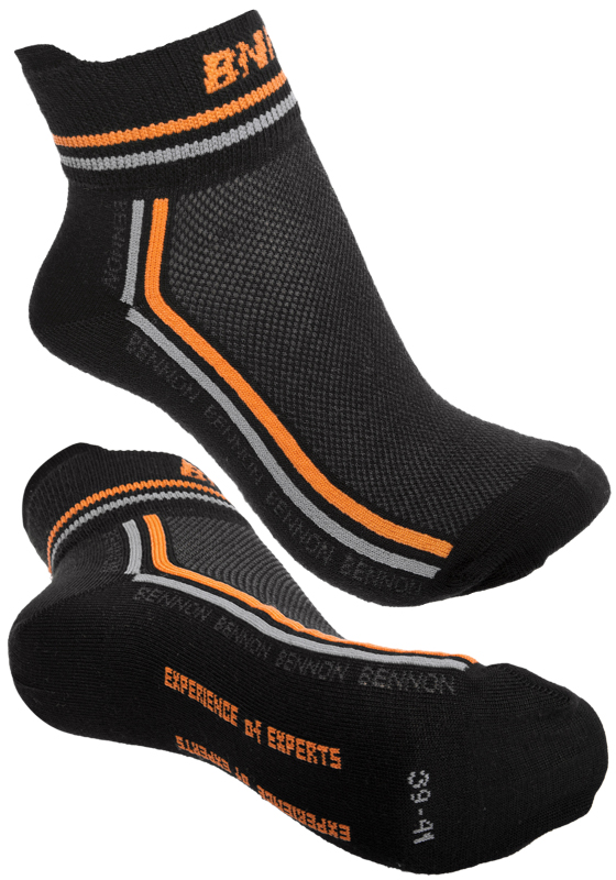 Pracovní a trekové funkční ponožky BENNON TREK SUMMER nízké - černá