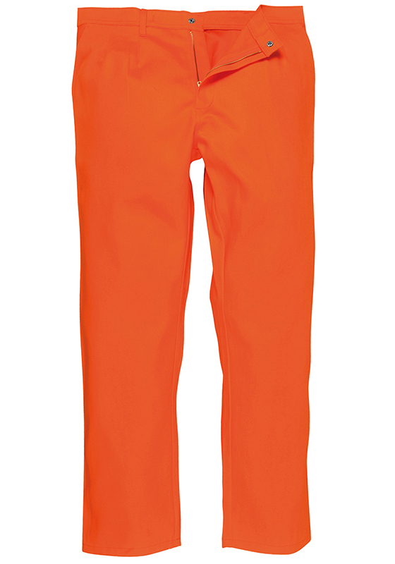 Nehořlavé kalhoty do pasu PORTWEST BZ30 BIZWELD 330 - oranžová