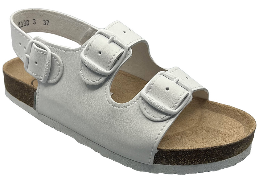 Zdravotní obuv SANTÉ D31 dámské dvoupáskové sandály - bílé