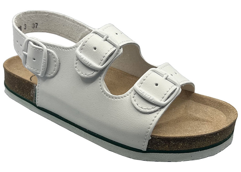 Zdravotní obuv SANTÉ D31H dámské dvoupáskové sandály - bílé