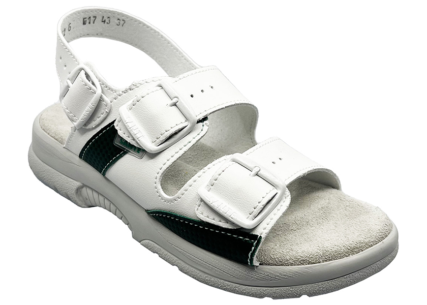 Zdravotní obuv SANTÉ D43 dámské dvoupáskové sandály - bílé