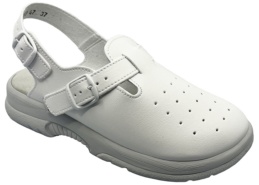 Zdravotní obuv SANTÉ D47 dámské sandály s plnou špičkou - bílé