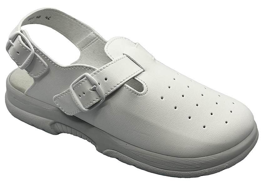 Zdravotní obuv SANTÉ P48 pánské sandály s plnou špičkou - bílé