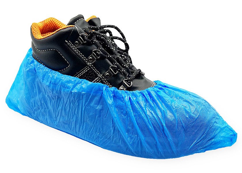 Návleky na boty Ansell PE jednorázové modré, 15x41cm - (100 ks)