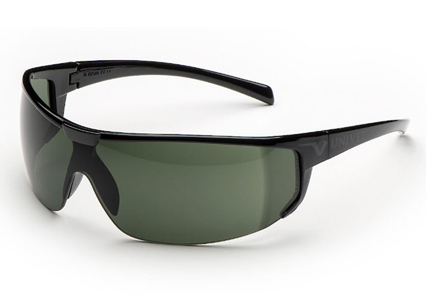 Brýle UNIVET 5X4, černé obroučky, zelenošedý zorník, G15, UV400, AS, AF