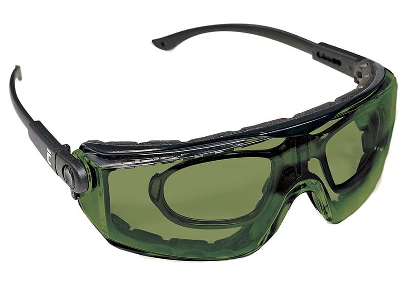 Brýle ochranné BENAIS tmavost st. 3 - zelené