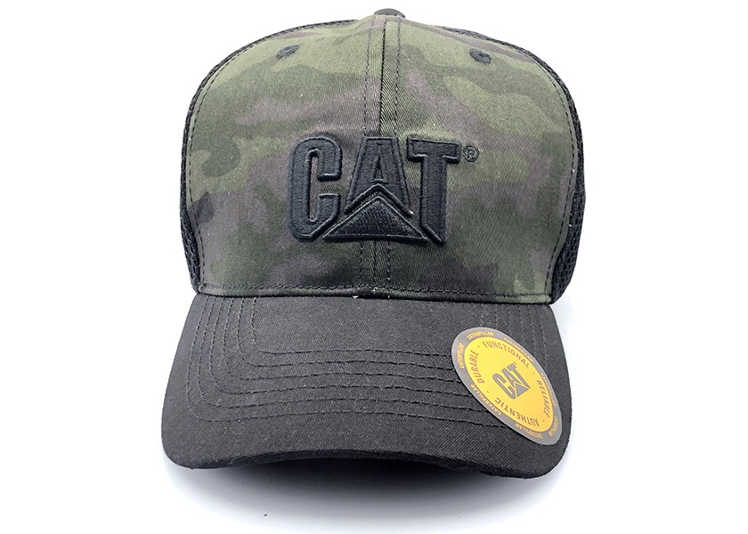 Čepice CATERPILLAR MESH STRETCH BASEBALL camouflage