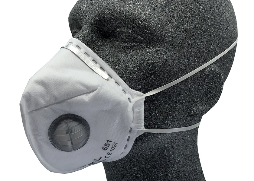 Filtrační polomaska REFIL 651 respirátor FFP3 NR (1 ks) - skládací s ventilkem