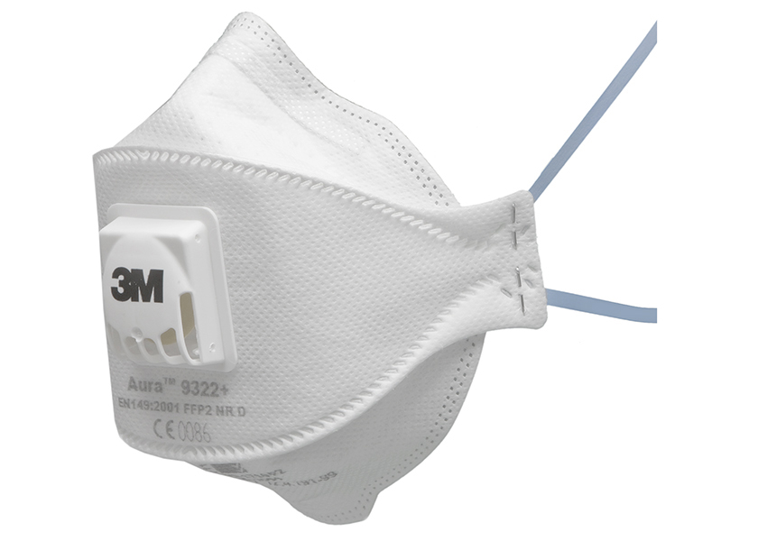 Filtrační polomaska 3M 9322+ respirátor FFP2 ComfortPlus - skládací s ventilkem