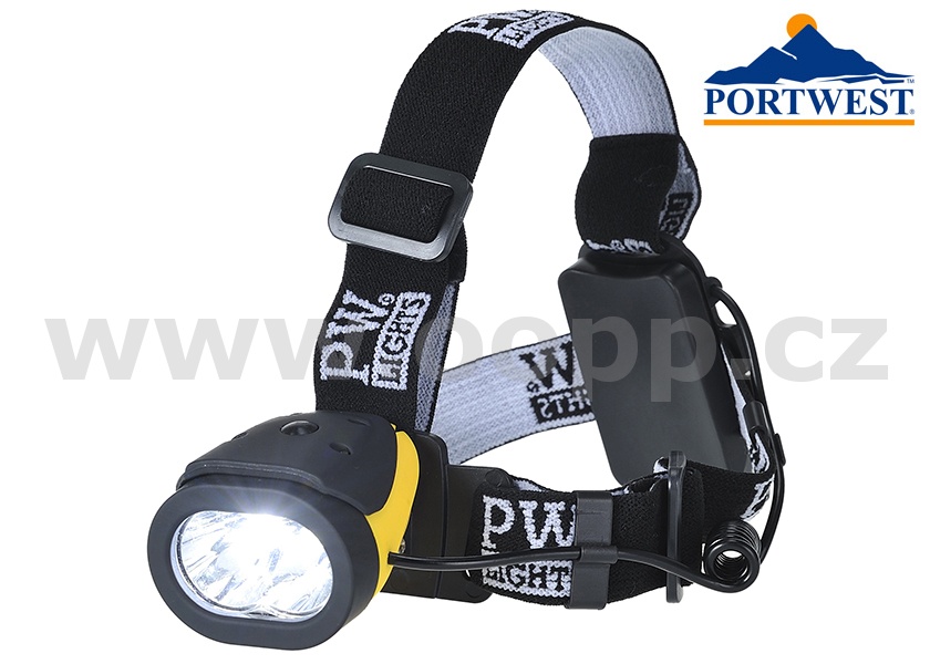 Čelovka svítilna PORTWEST PA63 Dual Power CREE