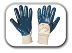 Pracovní rukavice máčené v nitrilu nebo nitrilem povrstvené