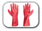 Ochranné rukavice proti chemikáliím, kyselinám a louhům