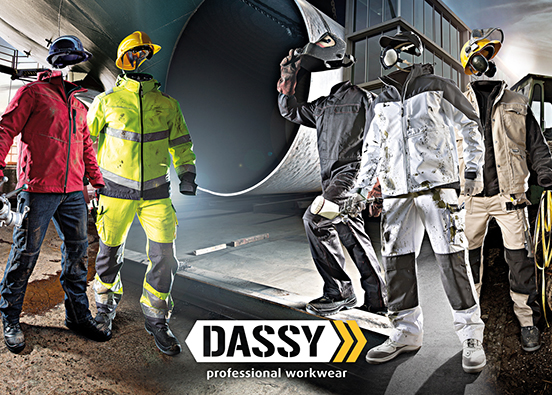 Pracovní oděvy značky DASSY - logo